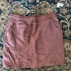Eddie Bauer mauve sweatshirt skirt